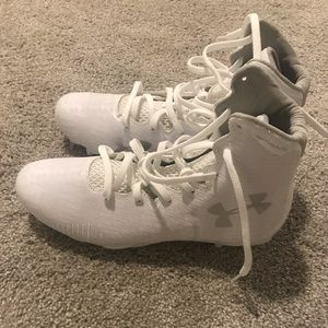 Women’s Lacrosse Cleats size 10/white under armour